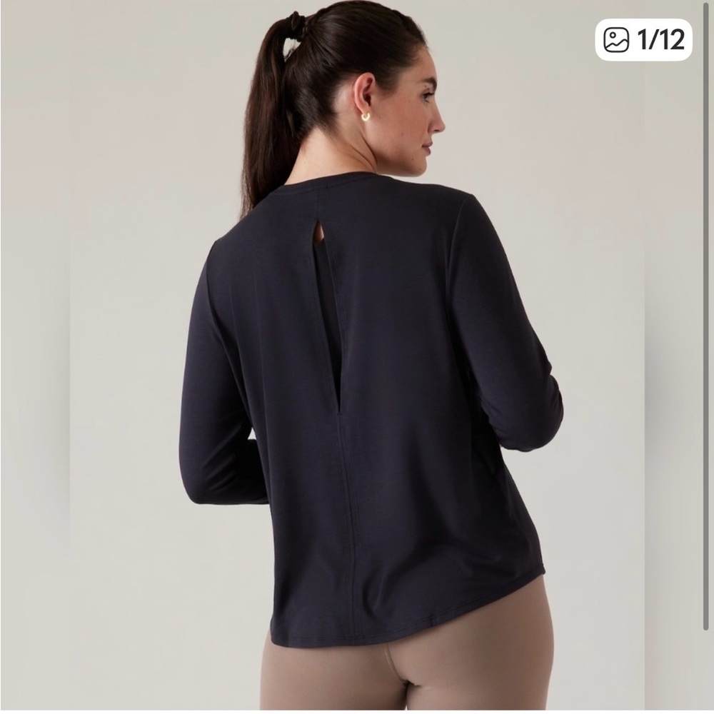 Athleta lightweight with ease open back top